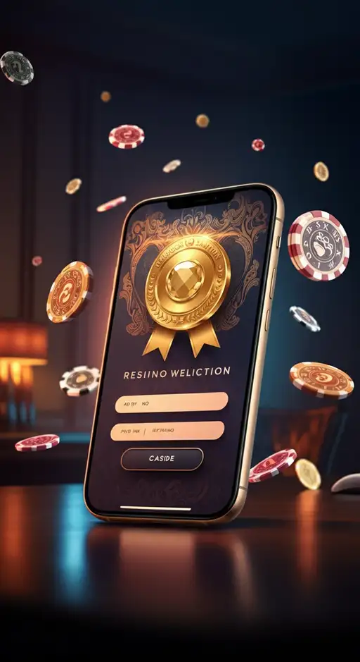Interface mobile VolerBet Casino affichant le formulaire d'inscription avec des champs de saisie pour l'e-mail et le mot de passe